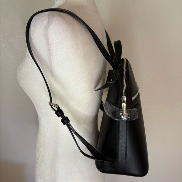 Kate Spade Dome Backpack. Black Saffiano Leather. New With Tags!!! - Picture 4 of 13